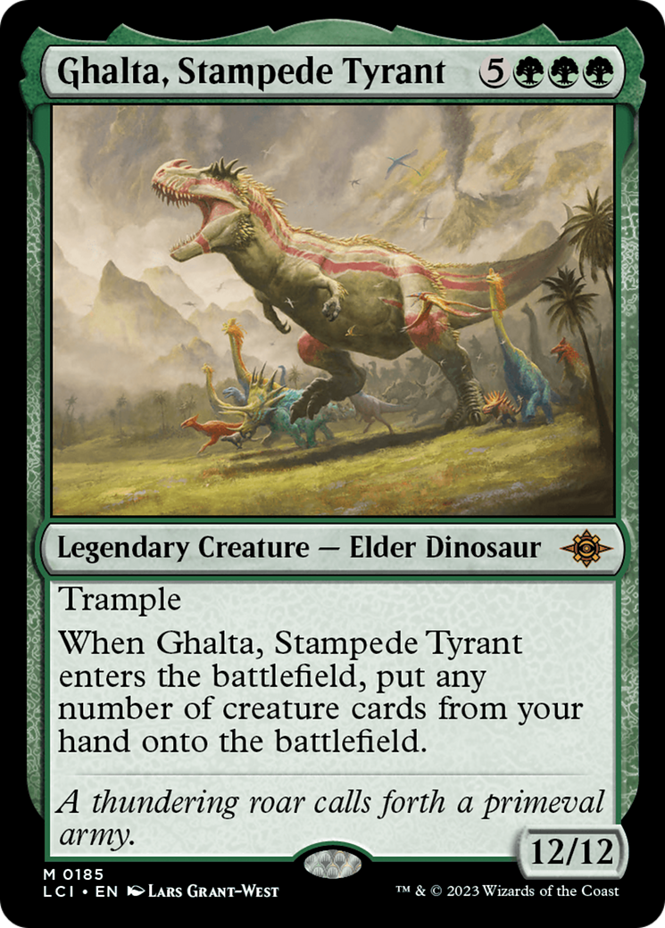 Ghalta, Stampede Tyrant [The Lost Caverns of Ixalan] [Foil]
