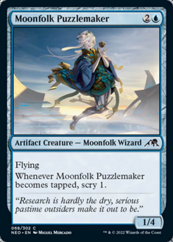 Moonfolk Puzzlemaker [Kamigawa: Neon Dynasty] [Foil]