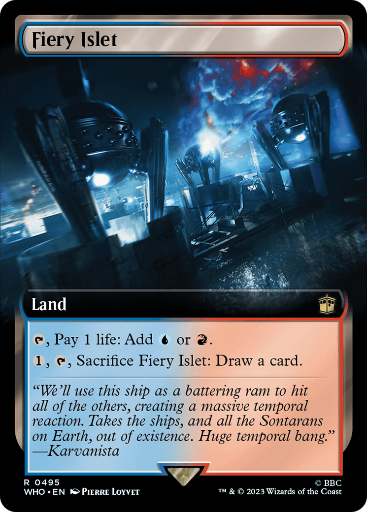 Fiery Islet (Extended Art) [Doctor Who] [Foil]