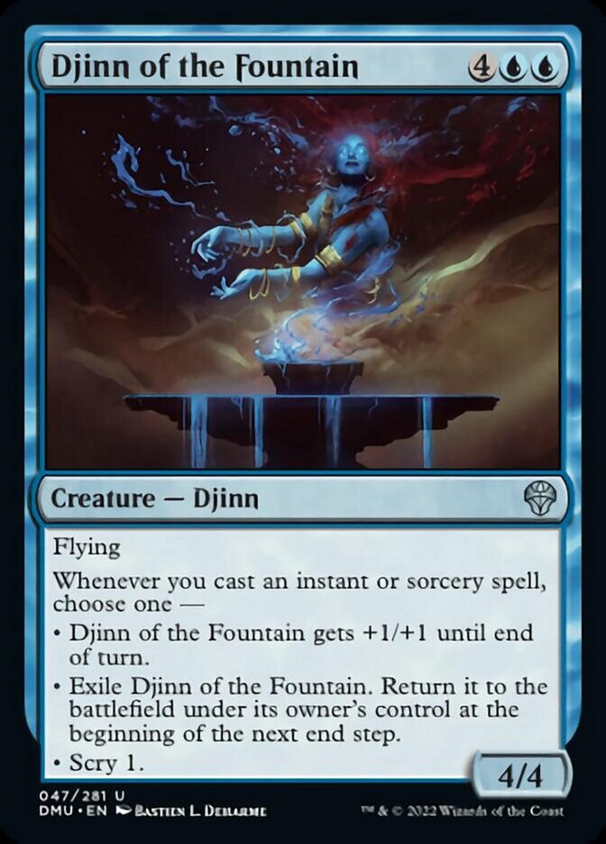 Djinn of the Fountain [Dominaria United] [Foil]