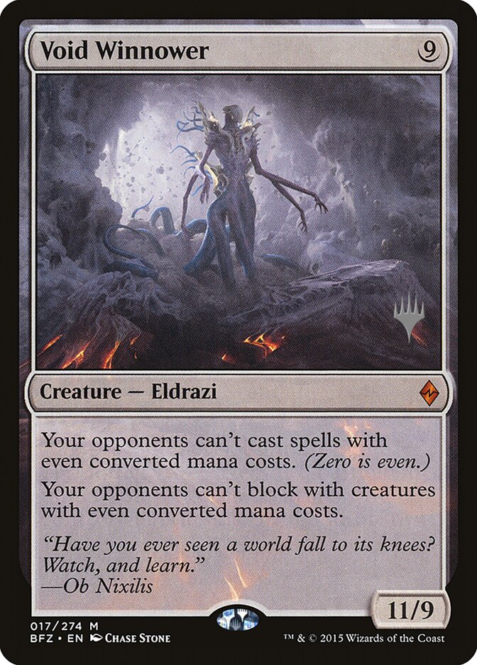 Void Winnower (Promo Pack) [Battle for Zendikar Promos] [Foil]