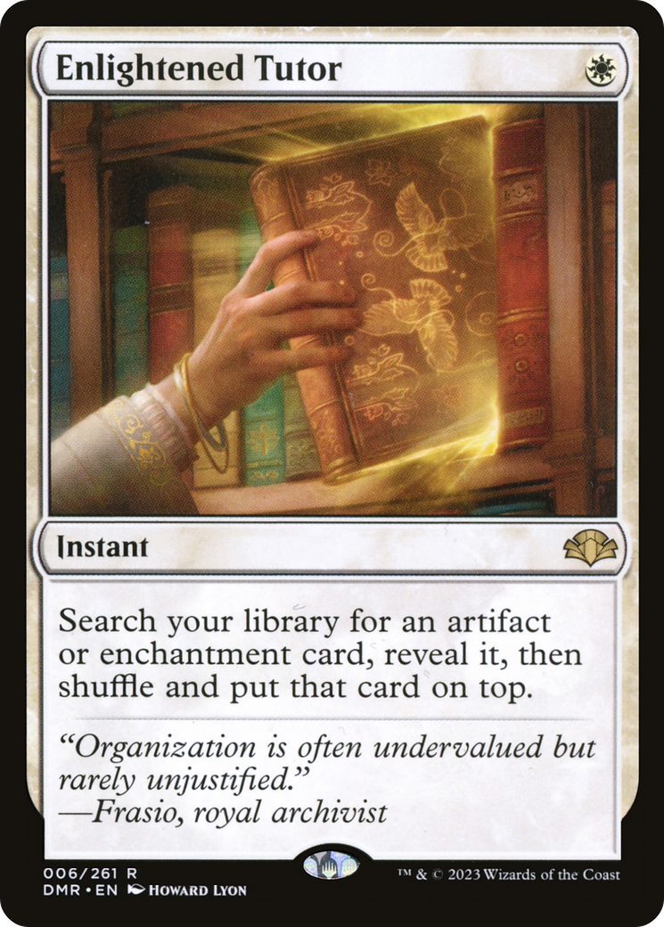 Enlightened Tutor [Dominaria Remastered] [Foil]