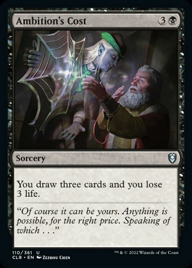 Ambition's Cost [Commander Legends: Battle for Baldur's Gate] [Foil]