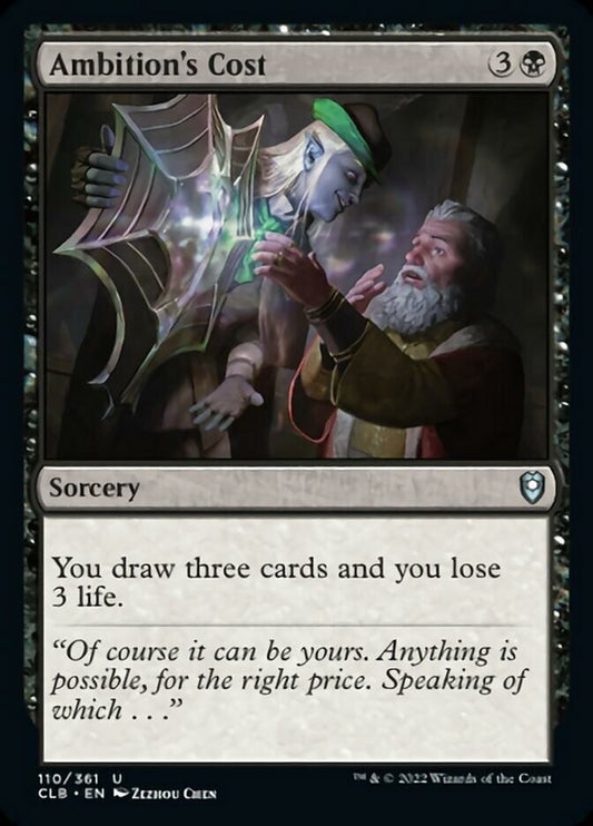 Ambition's Cost [Commander Legends: Battle for Baldur's Gate] [Foil]