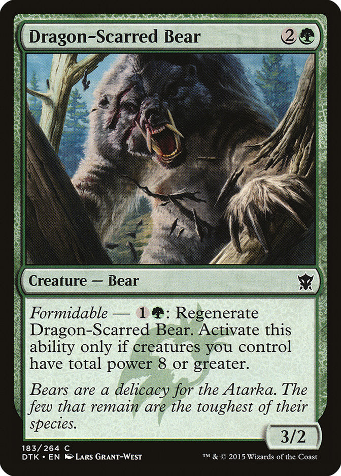 Dragon-Scarred Bear [Dragons of Tarkir] [Foil]