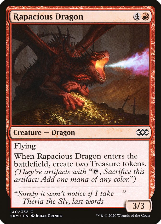 Rapacious Dragon [Double Masters] [Foil]