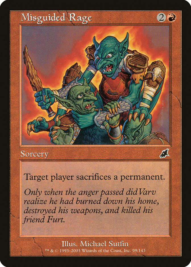 Misguided Rage [Scourge] [Foil]
