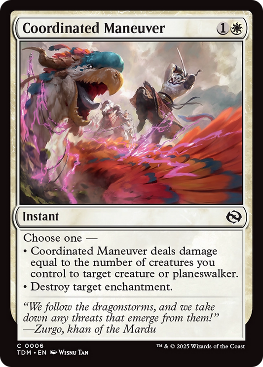 Coordinated Maneuver [Tarkir: Dragonstorm] [Foil]