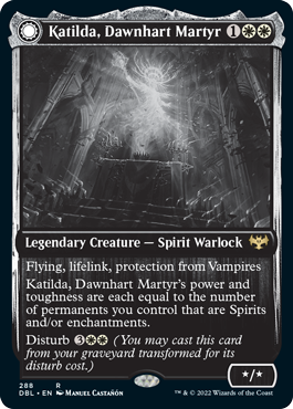 Katilda, Dawnhart Martyr // Katilda's Rising Dawn [Innistrad: Double Feature] [Foil]