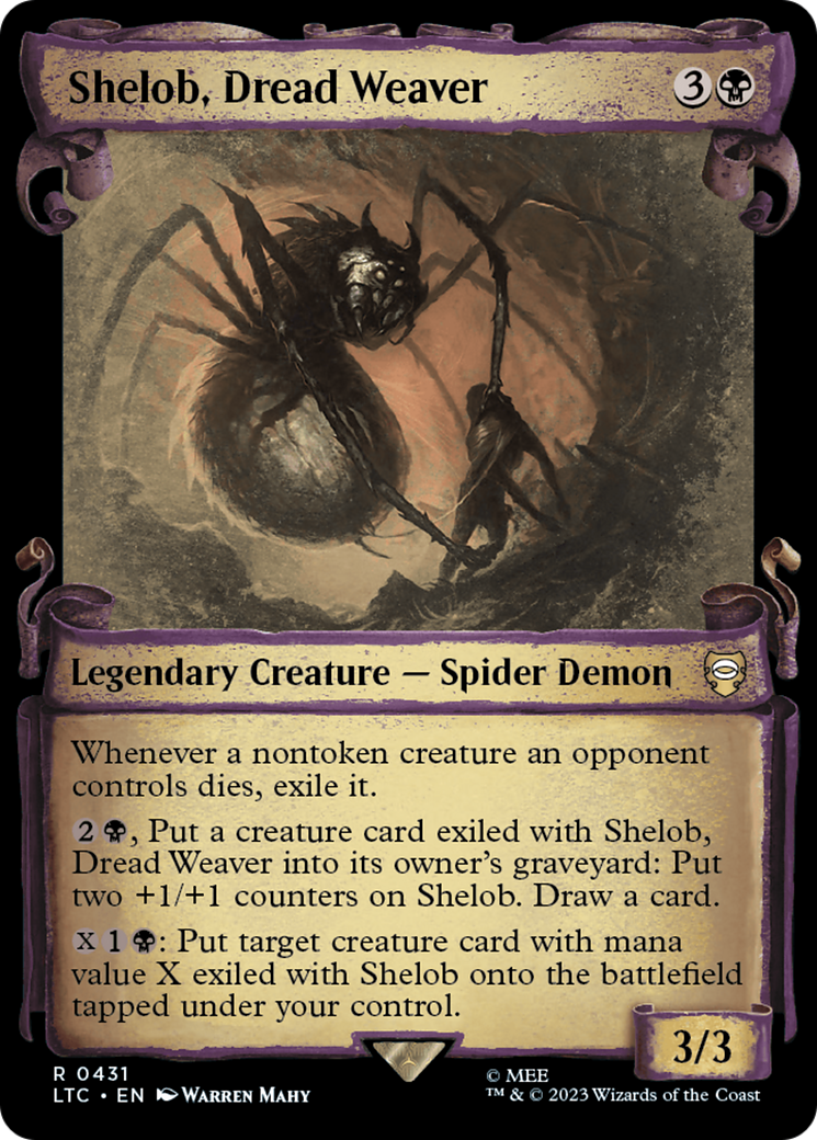 Shelob, Dread Weaver [The Lord of the Rings: Tales of Middle-Earth Commander Showcase Scrolls] [Foil]