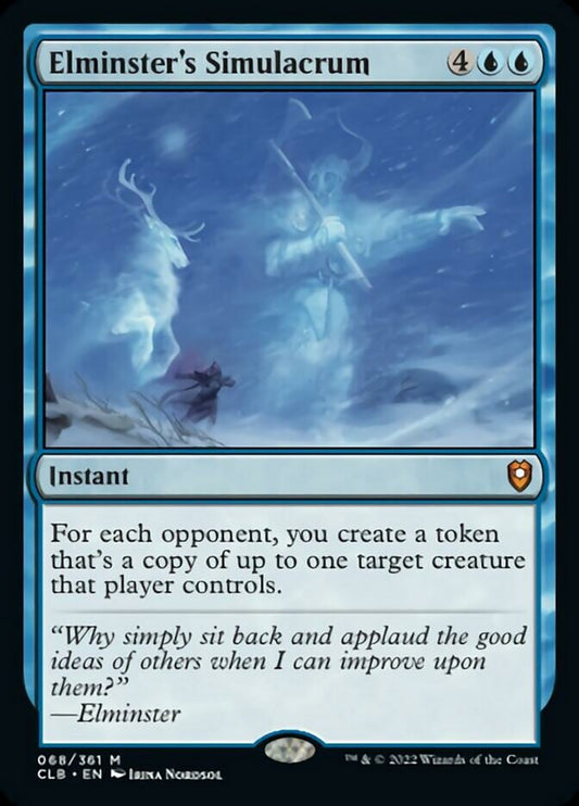 Elminster's Simulacrum [Commander Legends: Battle for Baldur's Gate] [Foil]