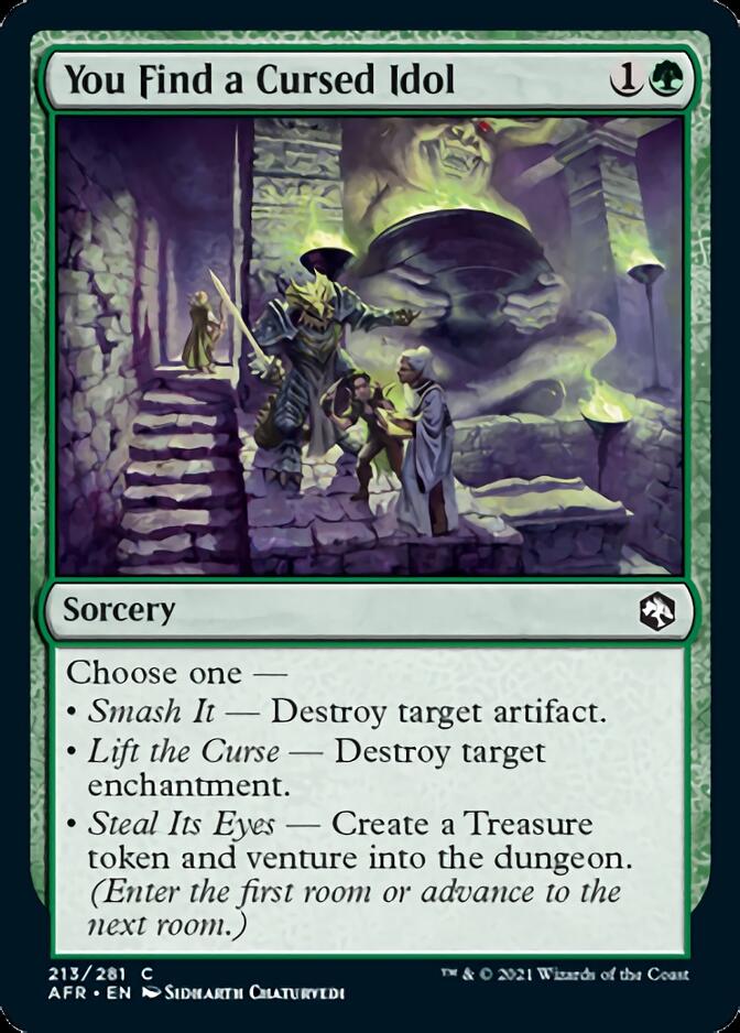 You Find a Cursed Idol [Dungeons & Dragons: Adventures in the Forgotten Realms] [Foil]