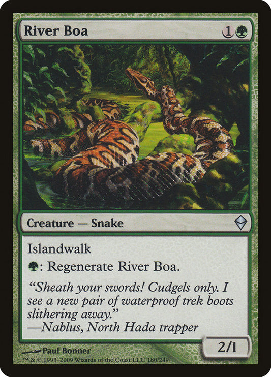 River Boa [Zendikar] [Foil]