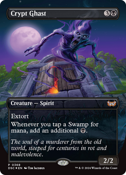 Crypt Ghast (Borderless) [Duskmourn: House of Horror Commander] [Foil]