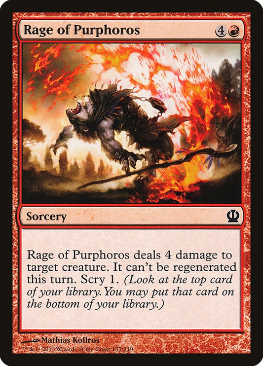 Rage of Purphoros [Theros] [Foil]
