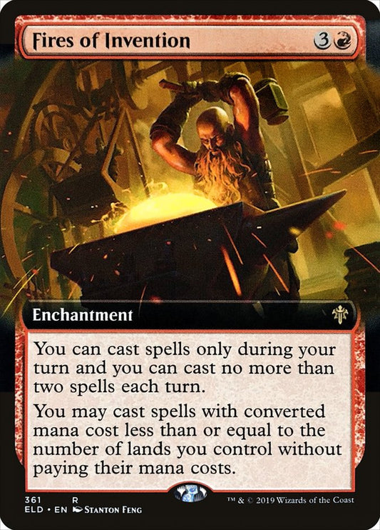 Fires of Invention (Extended Art) [Throne of Eldraine] [Foil]