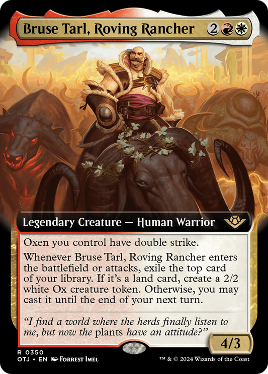 Bruse Tarl, Roving Rancher (Extended Art) [Outlaws of Thunder Junction] [Foil]