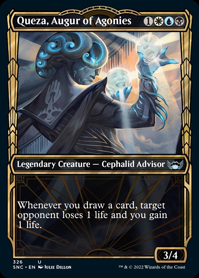 Queza, Augur of Agonies (Showcase Golden Age) [Streets of New Capenna] [Foil]