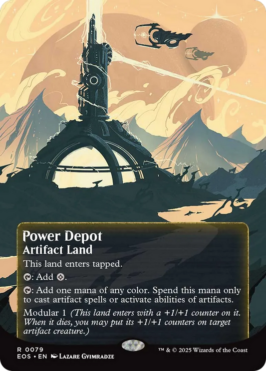 Power Depot (0079) (Borderless) [Edge of Eternities: Stellar Sights] [Foil]