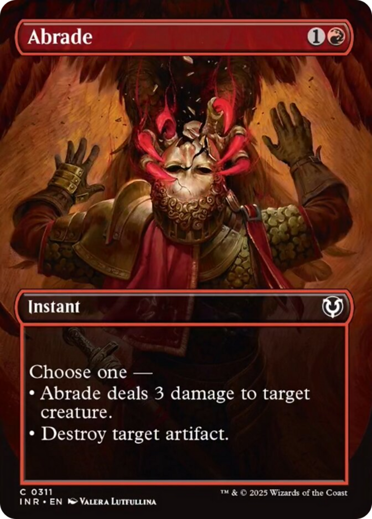 Abrade (Borderless) [Innistrad Remastered] [Foil]