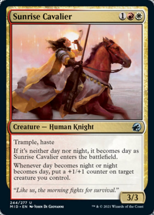 Sunrise Cavalier [Innistrad: Midnight Hunt] [Foil]