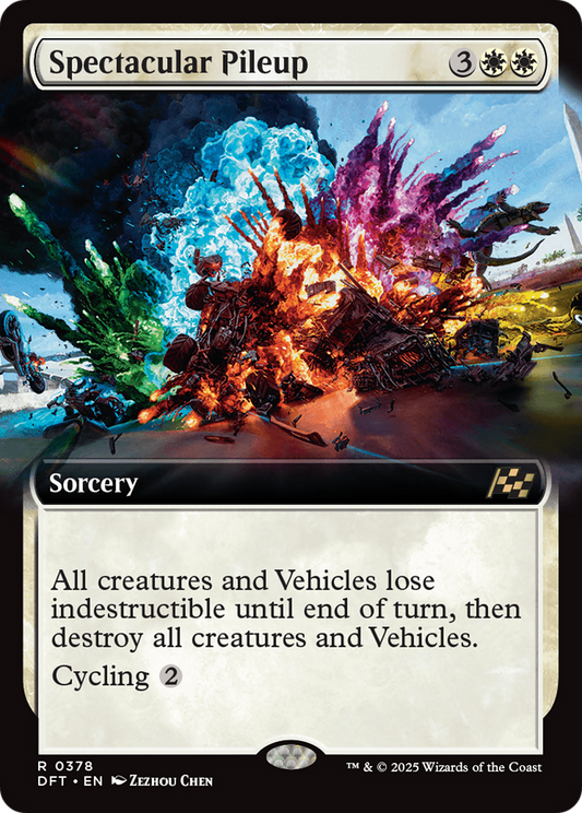 Spectacular Pileup (Extended Art) [Aetherdrift] [Foil]