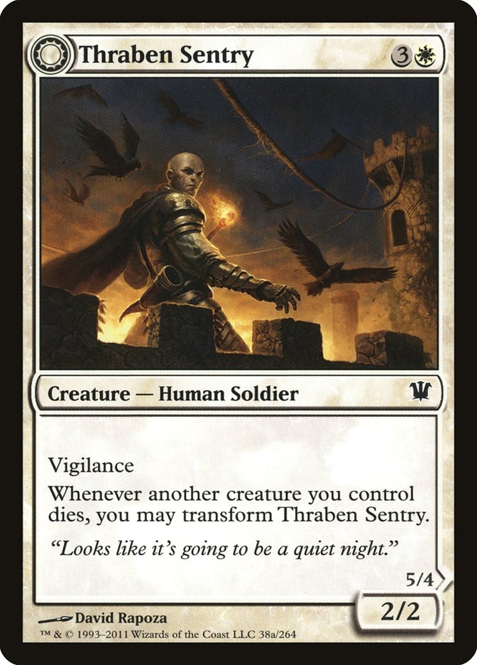 Thraben Sentry // Thraben Militia [Innistrad] [Foil]