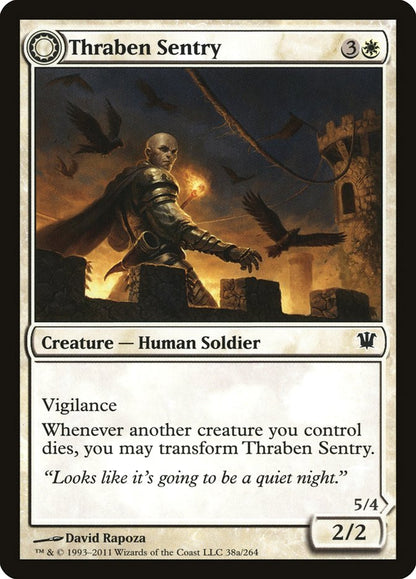 Thraben Sentry // Thraben Militia [Innistrad] [Foil]
