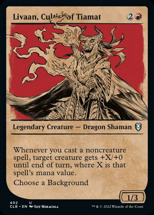 Livaan, Cultist of Tiamat (Showcase) [Commander Legends: Battle for Baldur's Gate] [Foil]