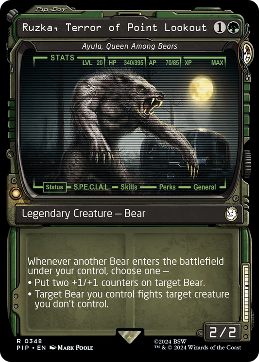 Ruzka, Terror of Point Lookout - Ayula, Queen Among Bears (Showcase) [Fallout] [Foil]