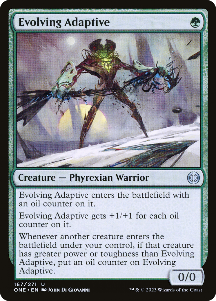 Evolving Adaptive [Phyrexia: All Will Be One] [Foil]