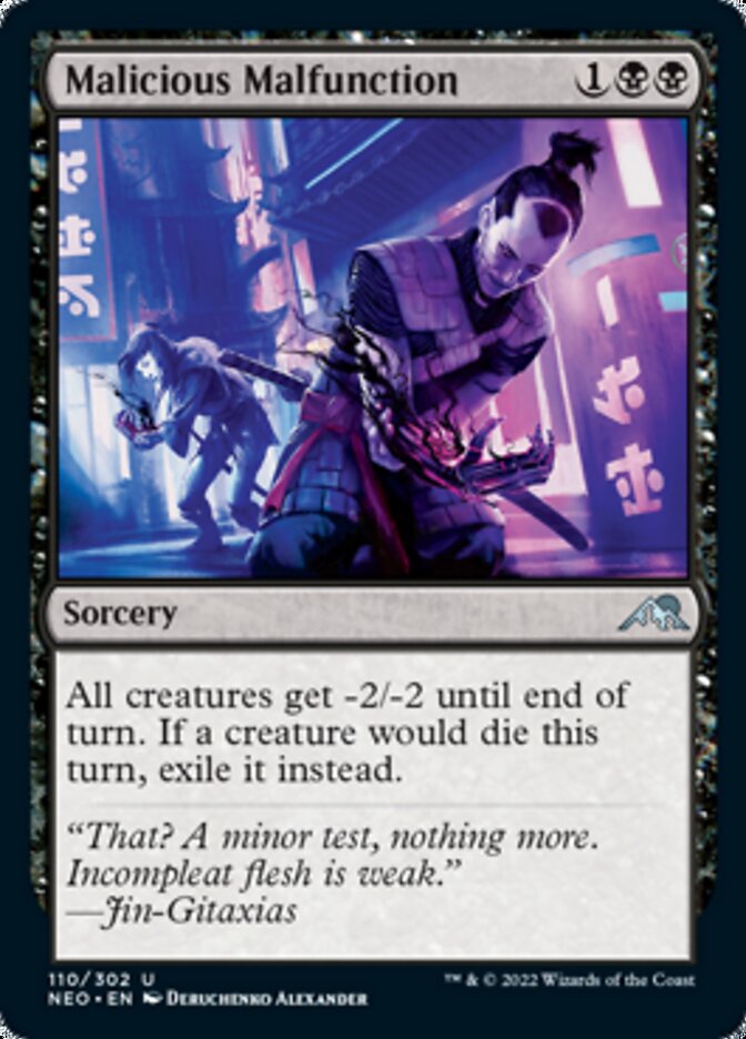 Malicious Malfunction [Kamigawa: Neon Dynasty] [Foil]