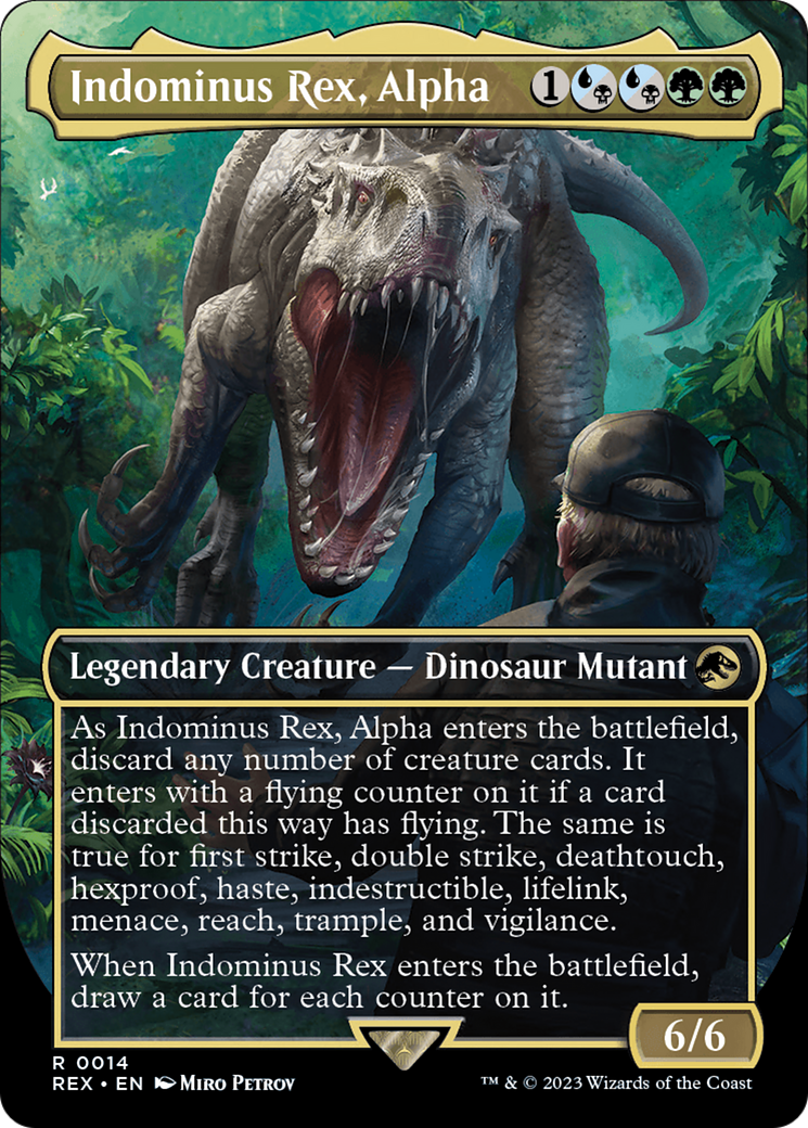 Indominus Rex, Alpha (Borderless) [Jurassic World Collection] [Foil]