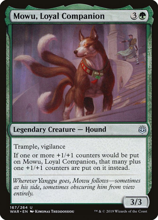 Mowu, Loyal Companion [War of the Spark] [Foil]