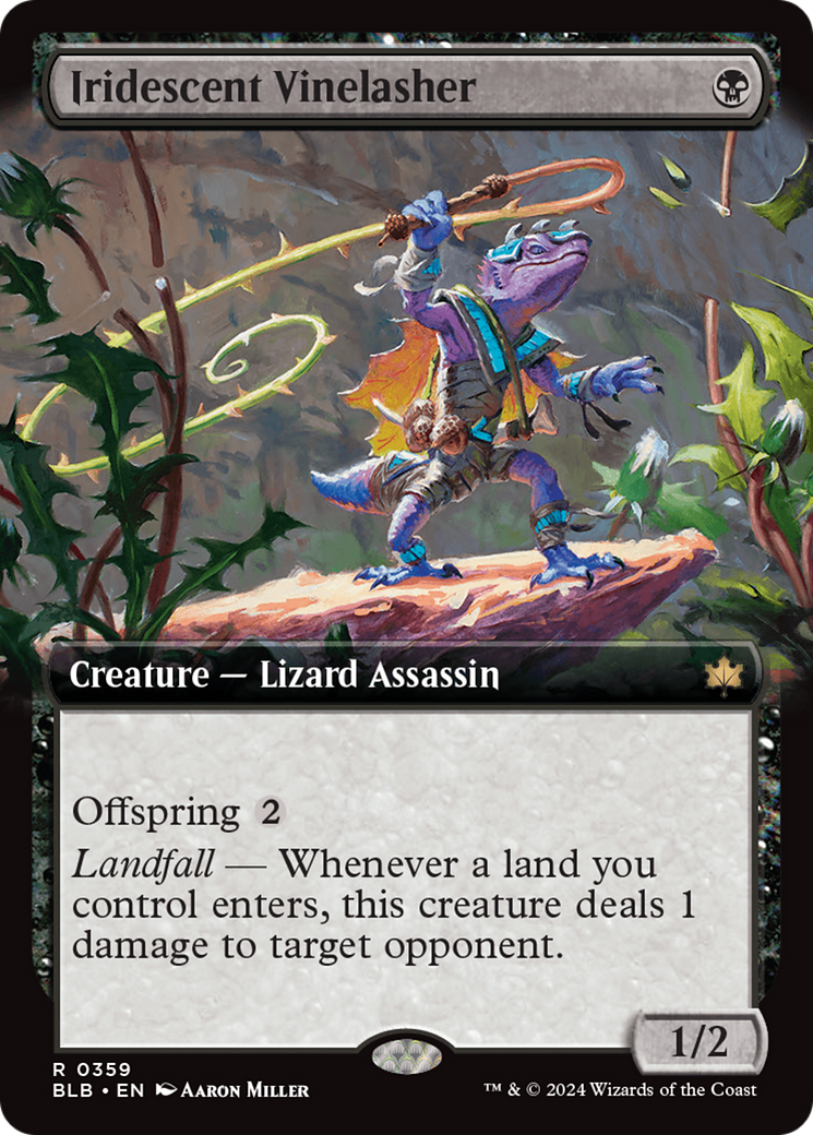 Iridescent Vinelasher (Extended Art) [Bloomburrow] [Foil]