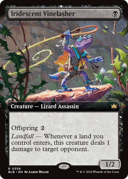 Iridescent Vinelasher (Extended Art) [Bloomburrow] [Foil]