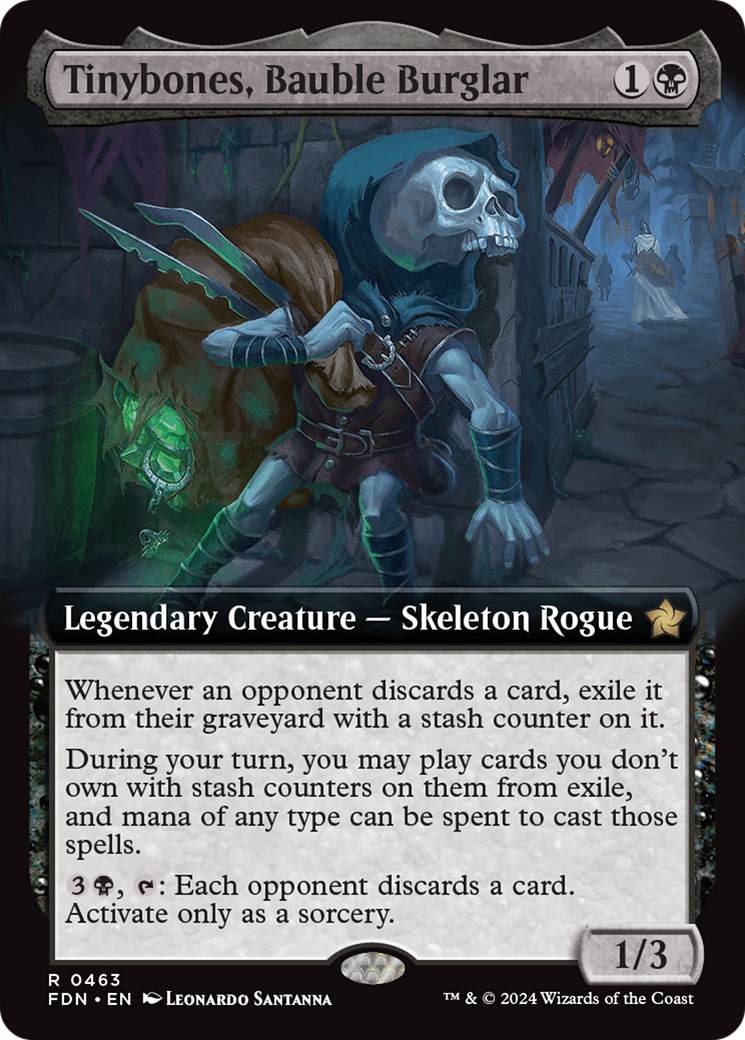 Tinybones, Bauble Burglar (Extended Art) [Foundations] [Foil]