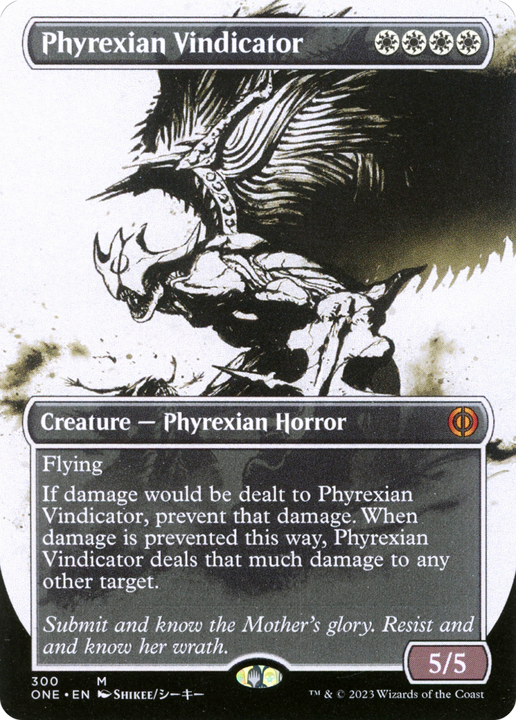 Phyrexian Vindicator (Borderless Ichor) [Phyrexia: All Will Be One] [Foil]