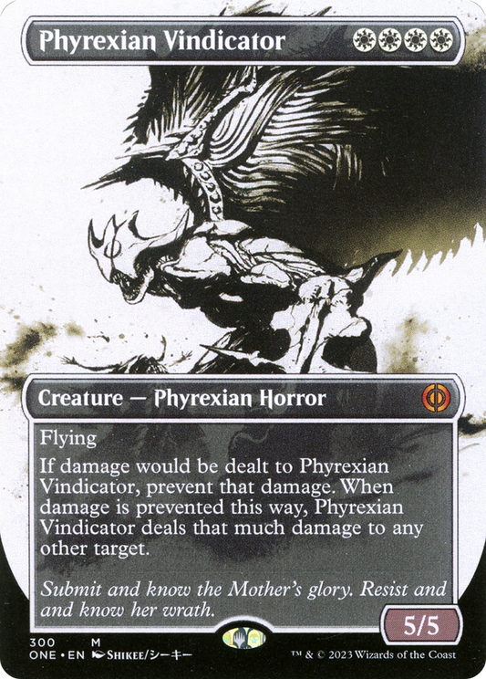 Phyrexian Vindicator (Borderless Ichor) [Phyrexia: All Will Be One] [Foil]