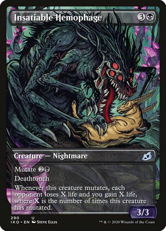 Insatiable Hemophage (Showcase) [Ikoria: Lair of Behemoths] [Foil]