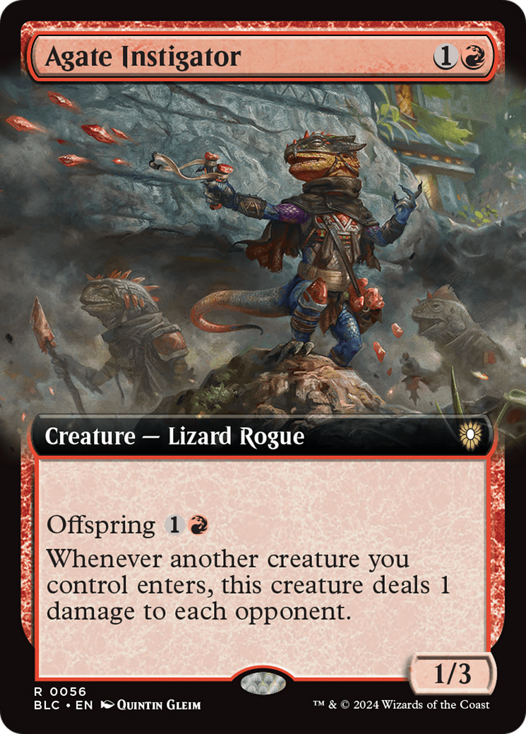 Agate Instigator (Extended Art) [Bloomburrow Commander] [Foil]