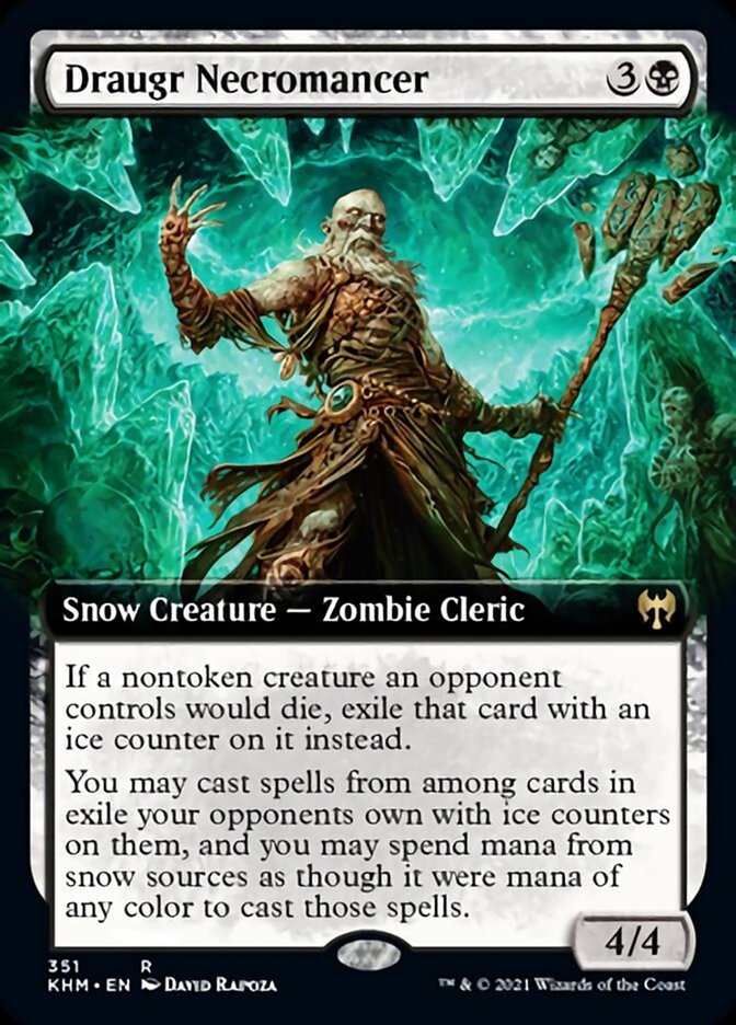 Draugr Necromancer (Extended Art) [Kaldheim] [Foil]