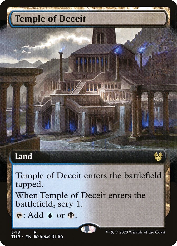 Temple of Deceit (Extended Art) [Theros Beyond Death] [Foil]