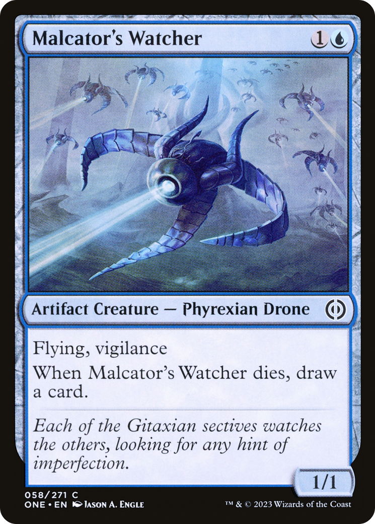 Malcator's Watcher [Phyrexia: All Will Be One] [Foil]