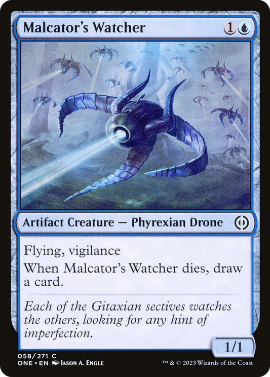 Malcator's Watcher [Phyrexia: All Will Be One] [Foil]