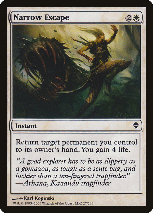 Narrow Escape [Zendikar] [Foil]