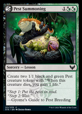 Pest Summoning [Strixhaven: School of Mages] [Foil]