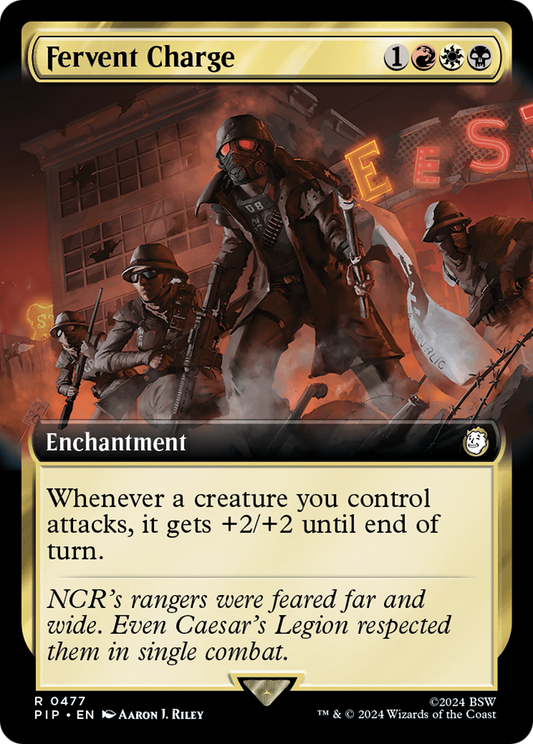 Fervent Charge (Extended Art) [Fallout] [Foil]