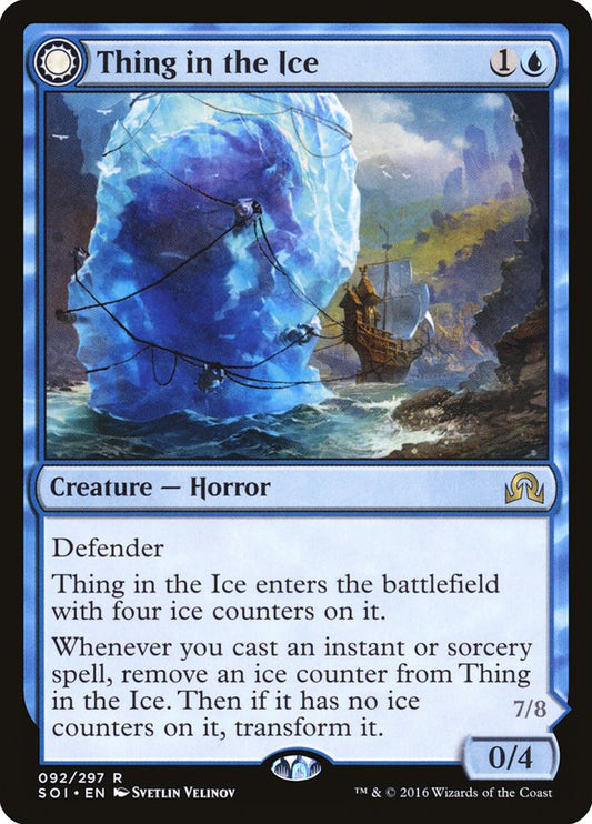Thing in the Ice // Awoken Horror [Shadows over Innistrad] [Foil]