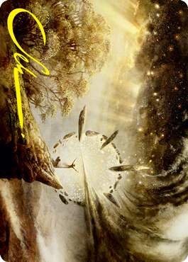 Harness Infinity Art Card (Gold-Stamped Signature) [Strixhaven: School of Mages Art Series] [Foil]